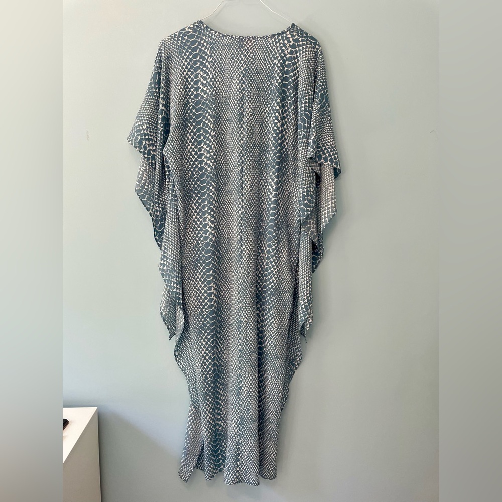 BUDDY LOVE Derby Dress High Low Maxi in Blue Snakeskin CG2166 One Size - Picture 5 of 9